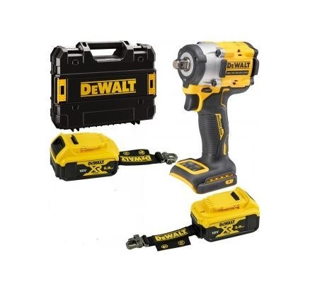 Akumulatorowy klucz udarowy 1/2" 406Nm, Li-Ion 18V/2x5,0Ah, Tstak, Lanyard Ready - DeWALT DCF921P2LRT-XJ