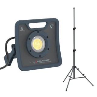 Lampa robocza MULTI-LED, 6000 lumenów, 41W, NOVA 6, SCANGRIP 03.6203 + statyw 3m 03.5431 - Scangrip 49.0595