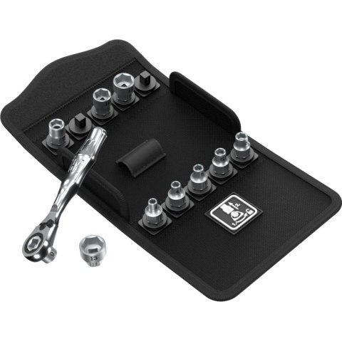 Zestaw 11szt. nasadek sześciokątnych 1/4" z napędem sześciokątnym 11 mm, rozmiary 4-13 mm, Zyklop Mini 2 w 1 - Wera 05135021001