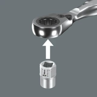 Zestaw 11szt. nasadek sześciokątnych 1/4" z napędem sześciokątnym 11 mm, rozmiary 4-13 mm, Zyklop Mini 2 w 1 - Wera 05135021001