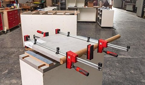 Ściski stolarskie zestaw 4szt, profesjonalne ściski z akcesoriami - REVO KRE100-2K - Bessey KRE-SET-A