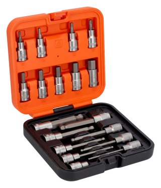 Zestaw nasadek z końcówkami imbus, 1/2", 4-17mm, 18 szt. - BAHCO S18HEX